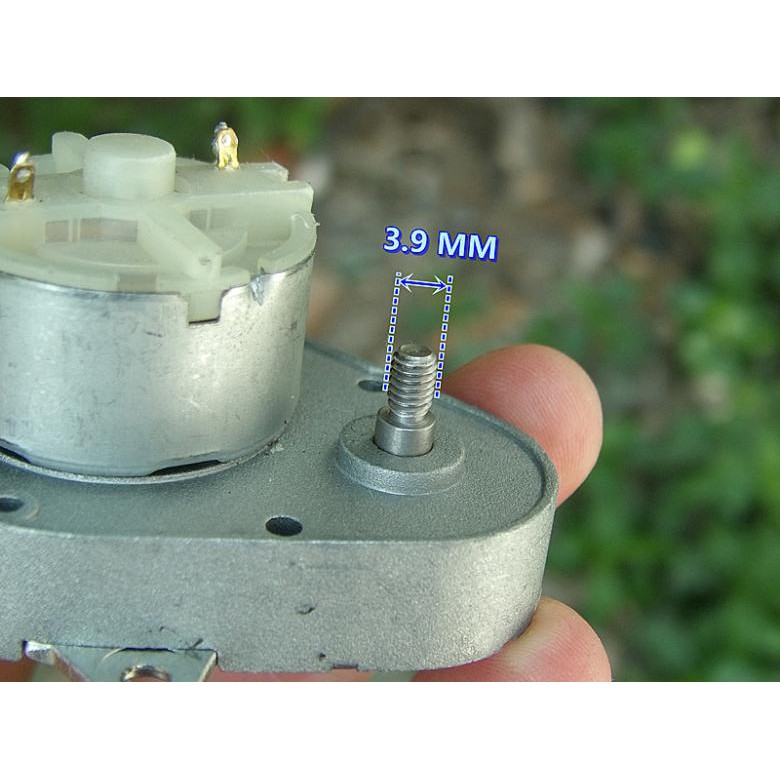 Động cơ motor mô tơ giảm tốc mini cực mạnh bánh răng kim loại DC 500 5V-6V tốc độ 56 vòng một phút - LK0106