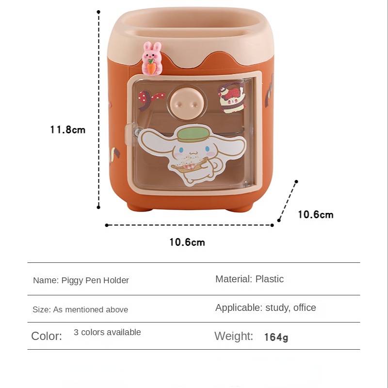 Ống Đựng Bút Hình Chú Heo Dễ Thương Sáng Tạo