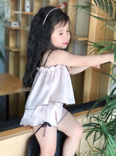 02 Bộ lụa cho bé gái