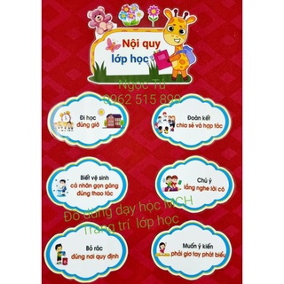 Nội quy lớp học.