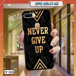 Ốp lưng nhám in hình 3D OPPO A5S / A7 / A12