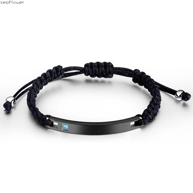 Vòng Tay Dây Bện Màu Vàng Hồng / Đen Thời Trang Cho Cặp Đôi | BigBuy360 - bigbuy360.vn