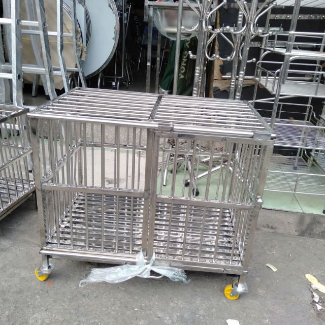 CHUỒNG CHÓ INOX 50*80*75