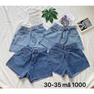 Short jean nữ trơn size đại S-35