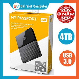 Ổ cứng di động wd my passport 4tb 2tb usb 3.0
