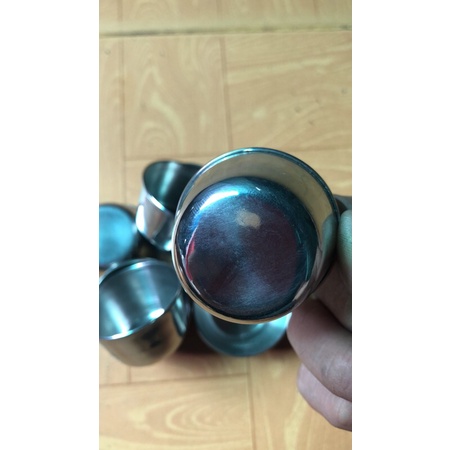 5 Khuôn bánh bò inox tròn 4cmx2.5cm (rộng x cao) có thể dùng làm khuôn rau câu khuôn thạch khuôn đong sương bánh da lợn