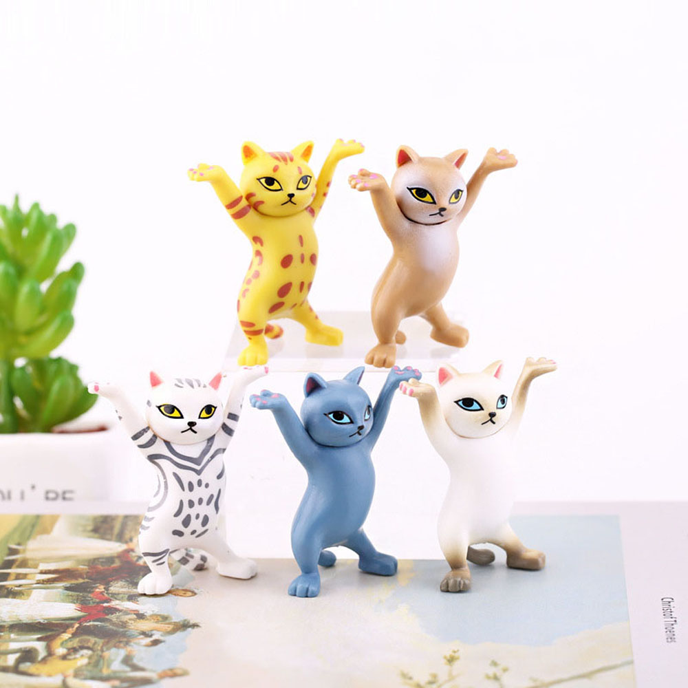 Bộ 5 Tượng Mèo Nhảy Múa Đáng Yêu