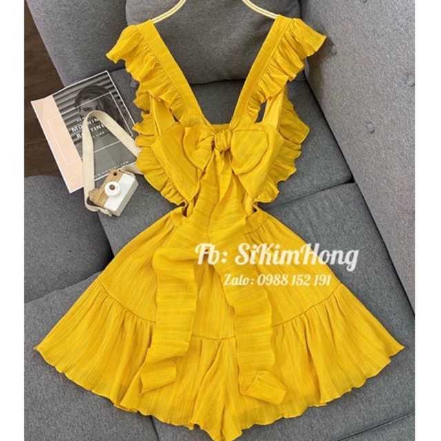 [Mã FAMARAL1 giảm 10K đơn 50K] Đầm jump nơ buộc sau lưng dễ thương Mã_324(Ảnh shop chụp 100%) | BigBuy360 - bigbuy360.vn
