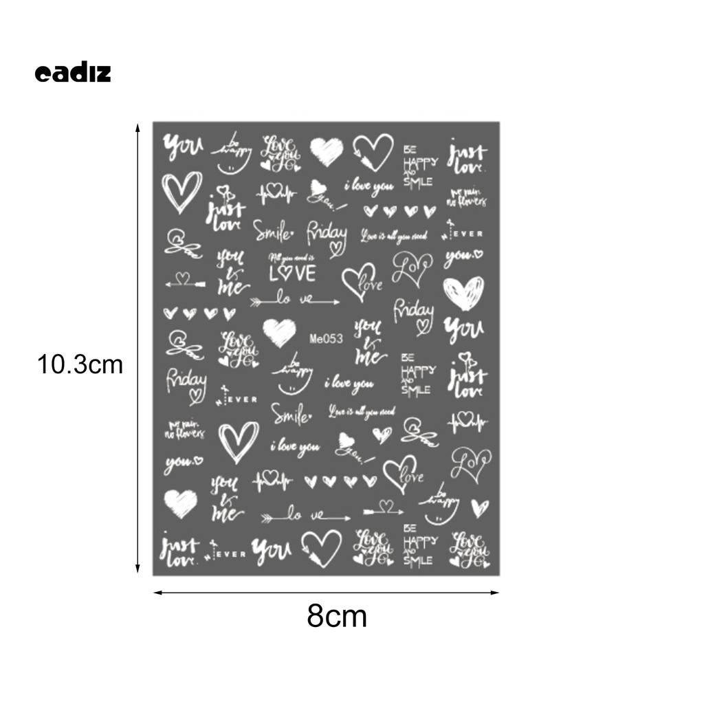 [Hàng mới về] Miếng dán móng chủ đề lễ tình nhân tự dính cho người đang yêu
