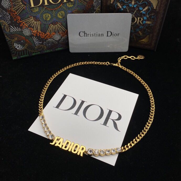 Dior Vòng Cổ Kim Loại Mặt Chữ JADIOR