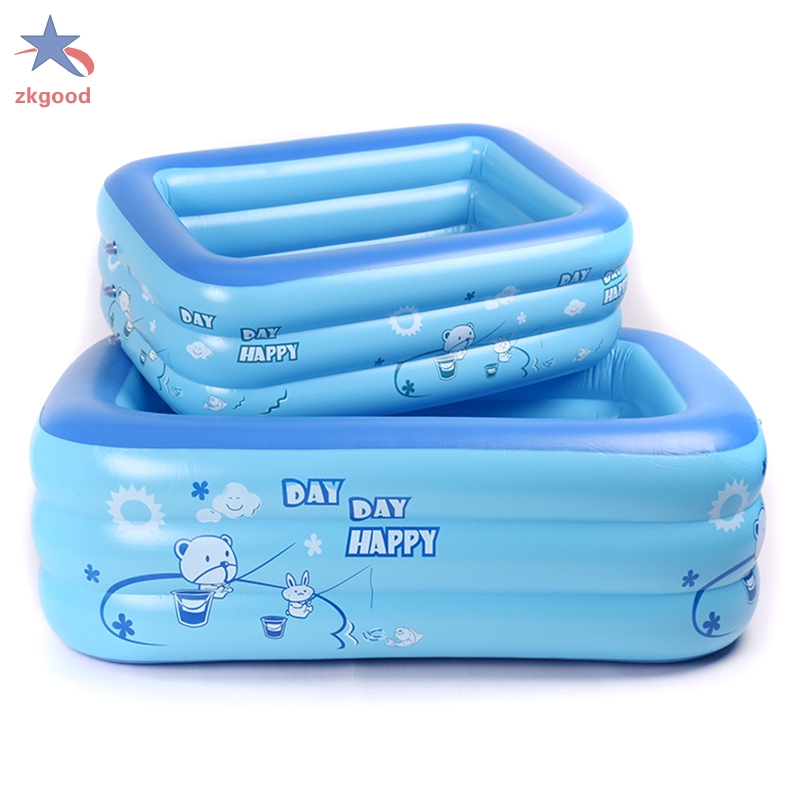 PVC Rectangular Inflatable Baby Swimming Pool Home Courtyard Garden Kid Swimming Pool