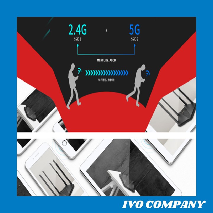 Router Phát Sóng WIFI Chuẩn AC 1200Mbps Mercury D121G