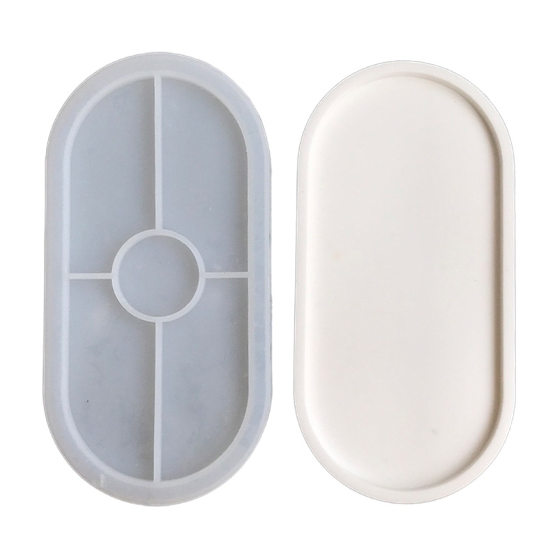 Khuôn Silicone Làm Gạt Tàn Trang Sức Hình Oval DIY
