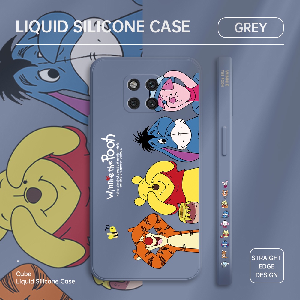 Ốp Điện Thoại Góc Vuông In Hình Gấu Pooh/Heo/Hổ Cho Huawei Mate 20 Mate 20 Pro Mate 20X
