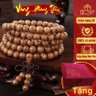 Vòng tay trầm hương tự nhiên 108 hạt - sánh chìm 108 hạt xịn cho nam nữ