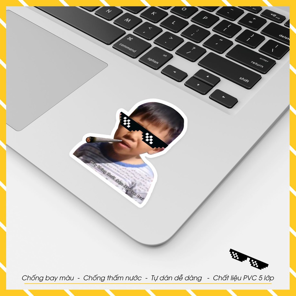 Hình Dán Sticker Thiết Kế Theo Yêu Cầu Mẫu Mày Không Thoát Được Đâu Con Trai Set Số Lượng 5 Hình Tại Azsticker