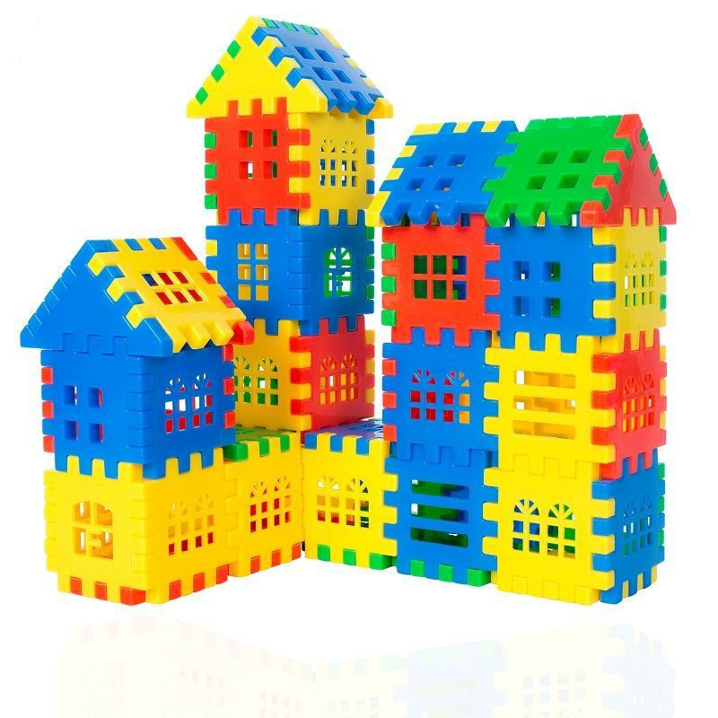 Đồ chơi giáo dục sớm lắp ráp ngôi nhà lớn bằng nhựa sáng tạo thú vị cho bé trai 5-6 tuổi