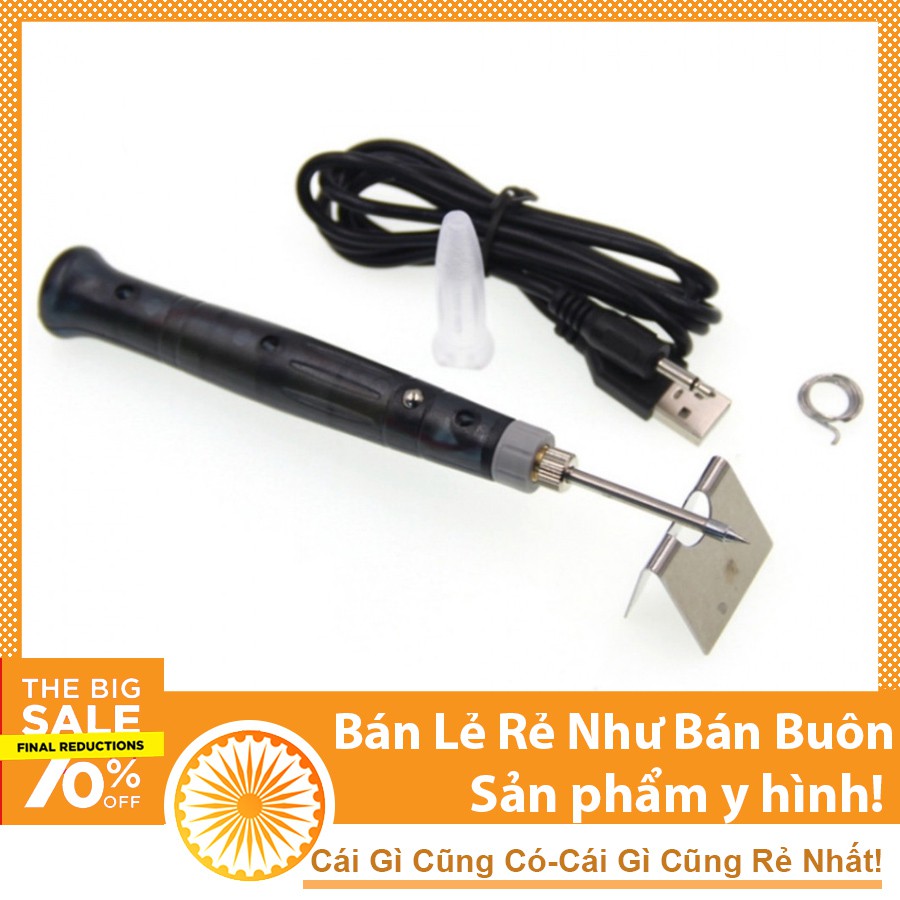 Combo Mỏ Hàn USB 5V 8W Tặng 01 Thiếc Sunchi Và 01 Hộp Nhựa Thông