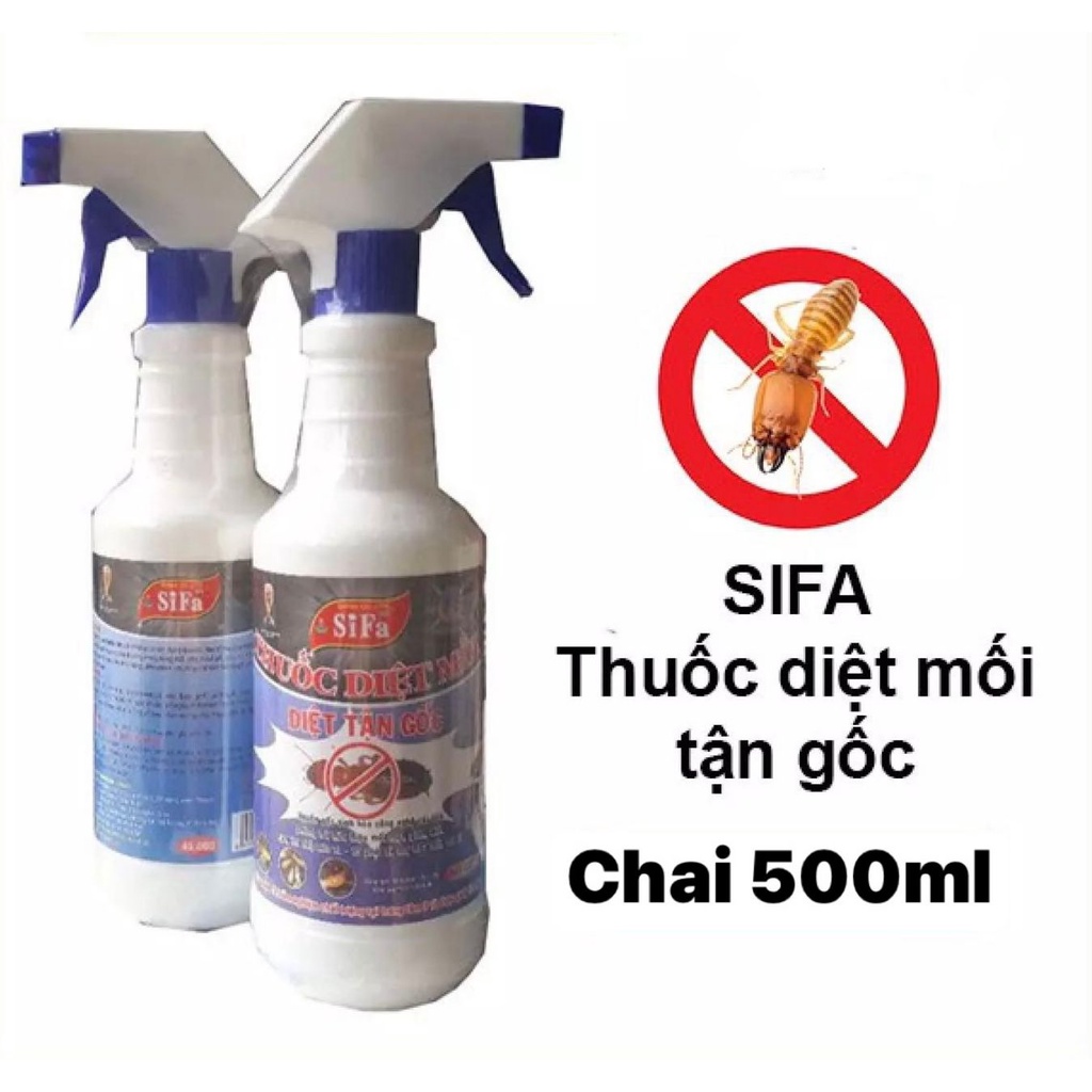 Thuốc diệt mối tận gốc Sifa 500ml cao cấp chính hãng dạng chai xịt cầm tay, dầu diệt côn trùng