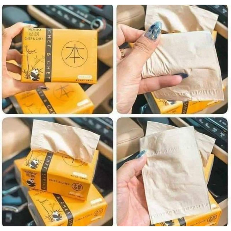 5 Bịt Giấy Ăn Gấu Trúc Siêu Dai