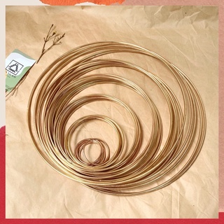 Vòng kim loại màu vàng GOLD làm dreamcatcher,handmade 6 size 5-10-15-20-25-30cm