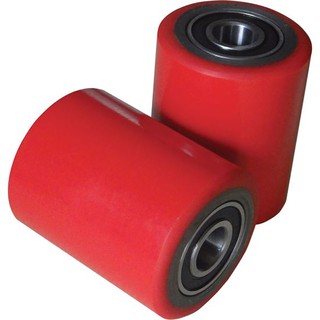 Bánh xe nâng tay PU 80*93 mm - bánh đơn trước đầu càng