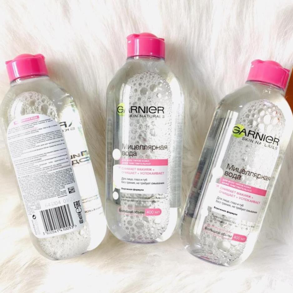 Nước tẩy trang Garnier Nga 400ml nắp hồng nhạt | BigBuy360 - bigbuy360.vn