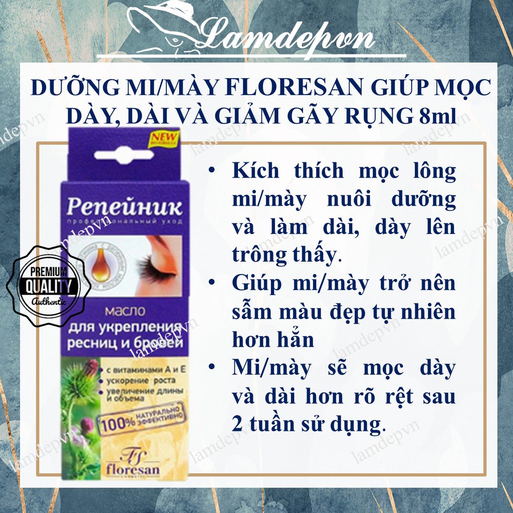 Tinh Dầu Ngưu Bàng Dưỡng Mi Và Mày Floresan_ Dưỡng Mi Và Mày Peneuhuk Floresan