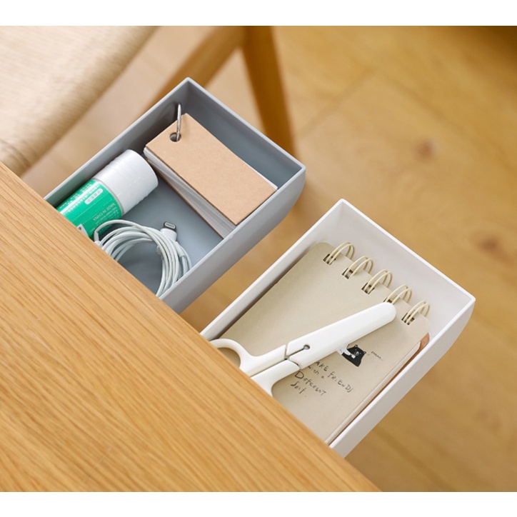 Hộp đựng đồ đa năng dạng ngăn kéo dán dưới bàn tiện dụng