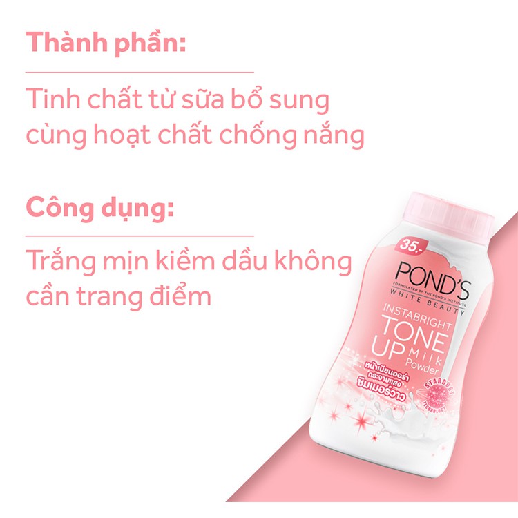 Phấn Phủ Dưỡng Trắng & Makeup 2in1 POND’S White Beauty Tone Up Milk Powder