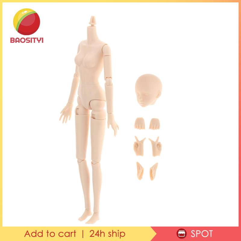 Mô hình cơ thể búp bê tỉ lệ 1/6 kèm 2 đôi bàn tay và 1 đôi tai