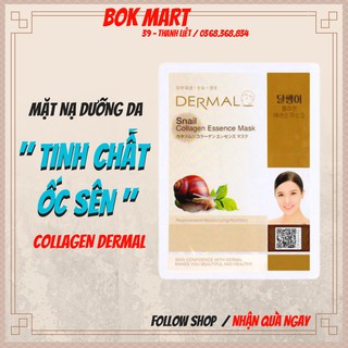 Mặt nạ dưỡng da tinh chất ốc sên Dermal Snail Collagen Essence Mask 23g
