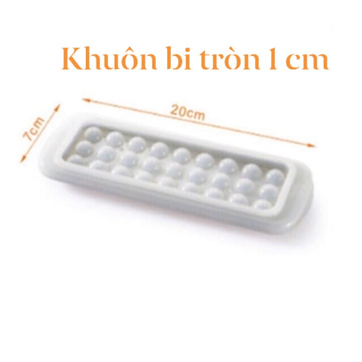 Khuôn thạch bi tròn  đường kính 1- 2,5 cm thích hợp  làm thạch trà sữa, trân châu, thạch bi phô mai, thạch bi hoa quả