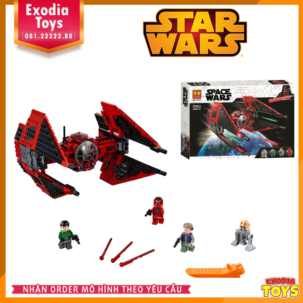 Xếp hình Star Wars Phi Thuyền TIE của Vonreg - Chiến Tranh Giữa Các Vì Sao - BELA 11422 Lego Ideas 75240