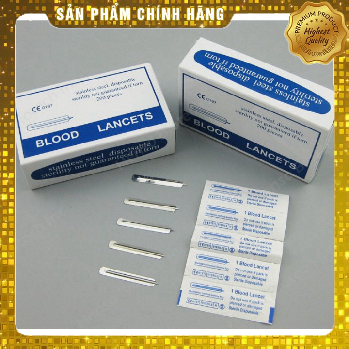 Kim Chích mụn(máu) Blood Lancet hộp 200c HẢI NAM