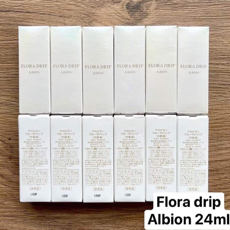 Nước dưỡng tinh chất trắng da chống lão hóa thế hệ mới FLORA DRIP Albion mini size 24ml