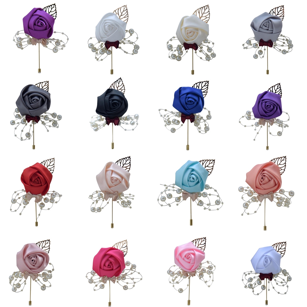 Trâm Cài Áo Hình Hoa Hồng Đính Ngọc Trai Nhân Tạo Thời Trang