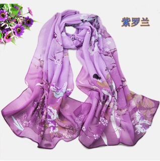 Cơmbo sỉ 10 Khăn choàng cổ voan lụa cao cấp