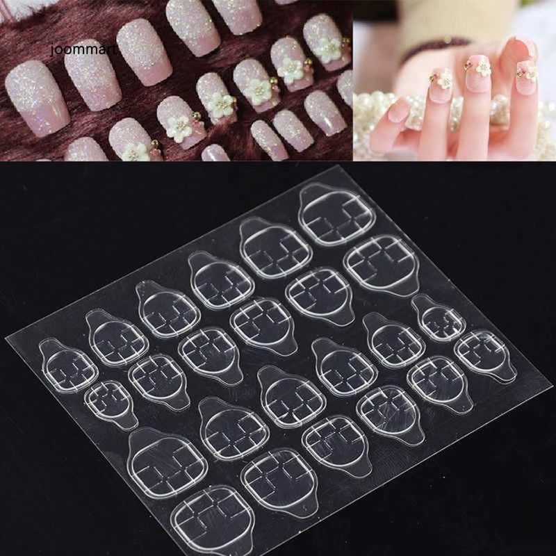 Miếng Keo Dán Móng Giả 2 Mặt Chuyên Dụng 1 tấm 12 miếng