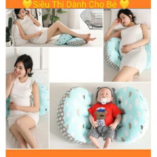 Gối chặn bà bầu đa năng 3 in 1 đỡ bụng chống mỏi lưng