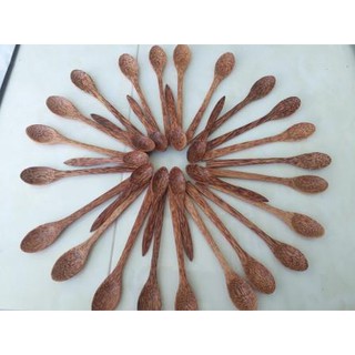 Muỗng gỗ dừa cafe 17cm