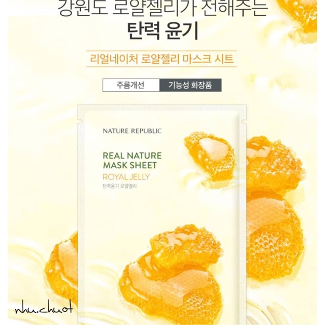 (10+10) Mặt nạ REAL NATURE ROYAL JELLY MASK SHEET