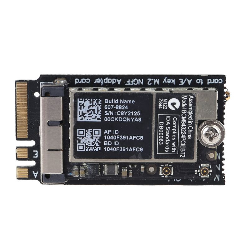 BCM943224PCIEBT2 Bluetooth 4.0 NGFF M.2 Key A/E Wireless WiFi Card for Mac OS