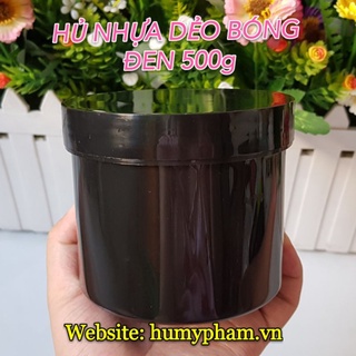 COMBO 20 HỦ ĐỰNG KEM 500g ĐEN ( NHỰA DẺO KHÔNG VƠ)