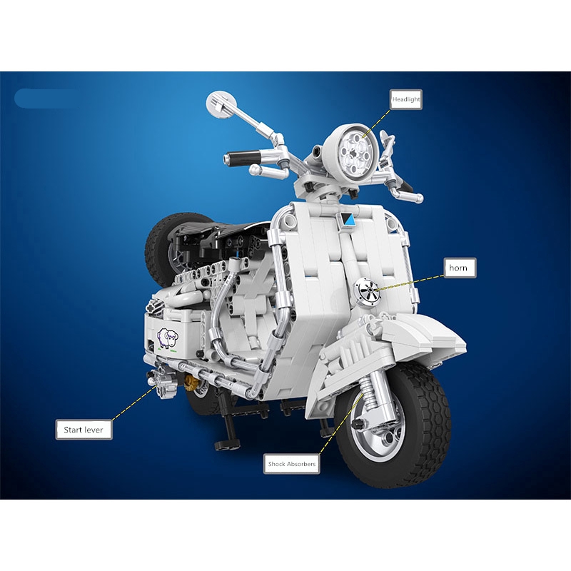 Mô hình lắp ghép xe điện nhỏ xinh