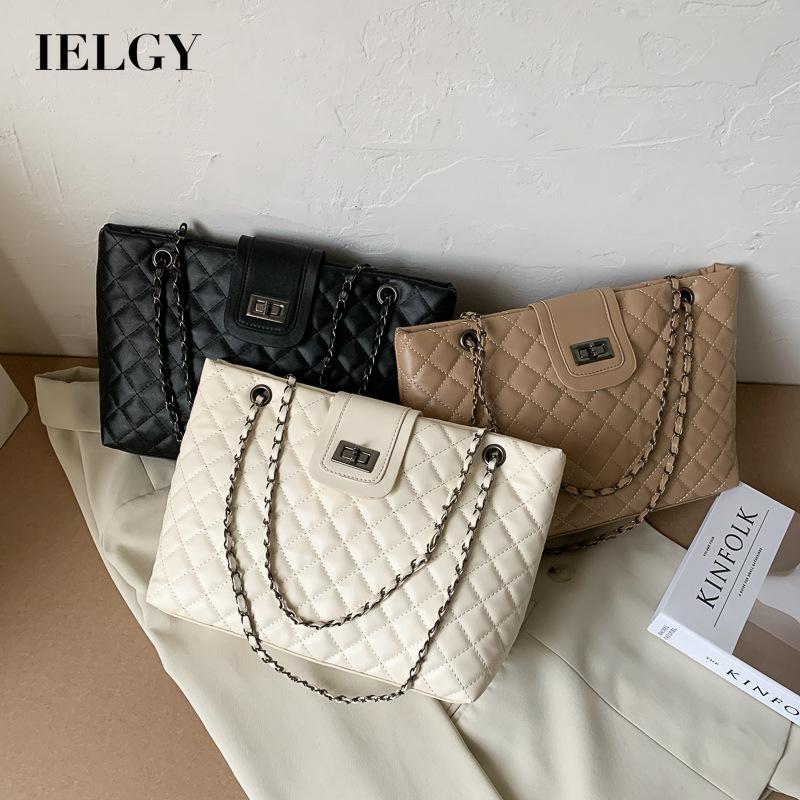 Túi Xách Da PU Đeo Chéo Có Khóa Hình Thoi Thời Trang Cho Nữ