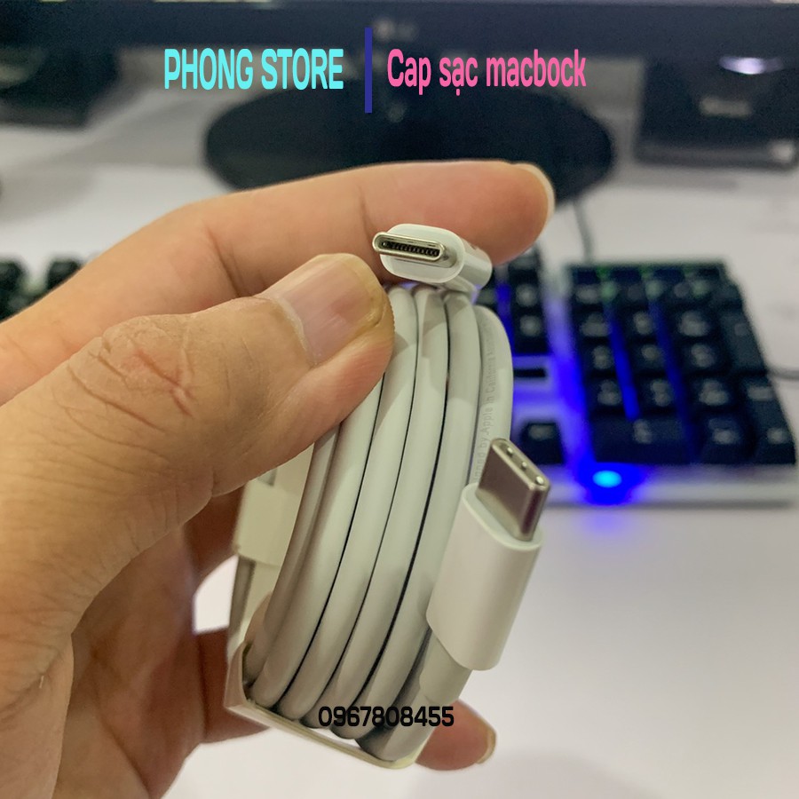 Dây cáp sạc nhanh 2 đầu type c dài 2m / Cáp sạc PD chân usb c - Phong store