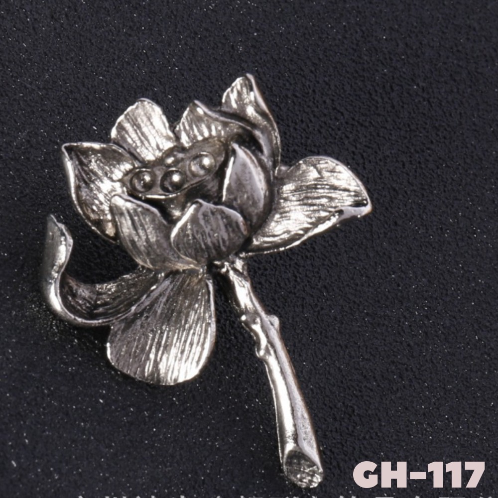 Ghim cài Áo Vest Nam thời trang hình Bông Hoa Sen GH-117, Lapel Pin cài áo {Phụ Kiện Vest Nam – AdamZone}