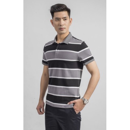 (SALE 50%) Áo polo ARISTINO APS017S9 kẻ ngang, form slim, Tag 595K