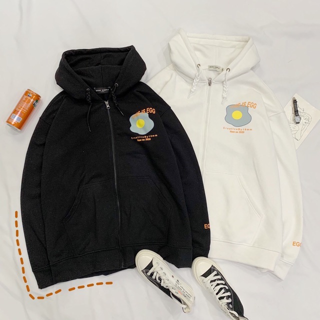 Áo Khoác Nỉ Hoodie EGGS Unisex (ẢNH THÂT) | BigBuy360 - bigbuy360.vn